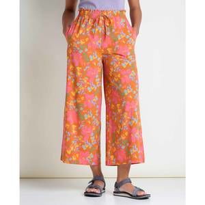 NEW TOAD&CO women's sunkissed wide leg pant in persimmon tulip print